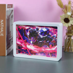 Аниме световой короб фигурка демона-убийцы танджироу подарок аниме на заказ светодиодный ночник Настольный Декор лампа Аниме Манга Подарочные товары - Product Image 2