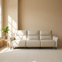 Canapé électrique inclinable en cuir véritable, design intérieur, fonctionnel, pour salon