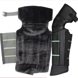 Genouillères en cuir de 72 cm, chaudes et épaisses, pour moto électrique, utilisation hivernale, protège-jambes universels pour adultes - Product Image 1