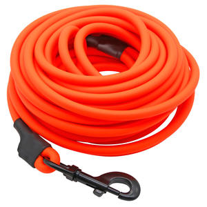 Großhandel PVC beschichtete Hunde leinen Haustier halsbänder 3m 15m lang <span class=keywords><strong>8mm</strong></span> Durchmesser Schnell verschluss Solid Pattern Katzen Griff Band Dekoration - Product Image 2