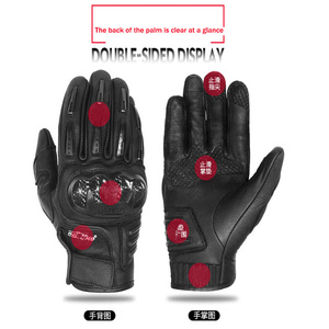 <span class=keywords><strong>MADBIKE</strong></span>-Guantes de Ciclismo de carreras para hombre, piel de oveja de dedo completo, impermeables, para exteriores, para esquí, con pantalla táctil - Product Image 3