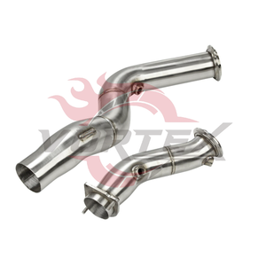 SS304ของกระแสน้ำวนท่อระบายความร้อนสเตนเลสสตีลสำหรับ G80 M3 F80 M4 G82 S55 F82 S58ระบบเทอร์โบคู่ไหลสูง - Product Image 1