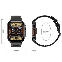 Moda deportes Smartwatch al aire libre impermeable Smartwatch hombres con IOS Android respuesta llamada Batería grande Fitness Tracker