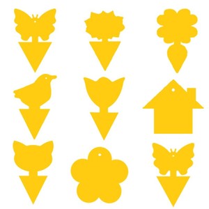 Pièges collants double face pour insectes volants et plantes, autocollants jaunes adhésifs - Product Image 1