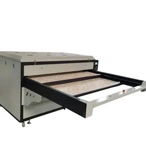 120*180 auto open 1 side 2 station hydraulic plancha de sublimation heat press machine for aluminum ceramic glass sheet wood