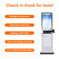 Kiosco de Autoservicio con Pantalla Táctil de 32 Pulgadas, Carcasa Metálica, Reconocimiento Facial, para Hotel y Hospital, con Lector de Códigos de Barras y Soporte SDK