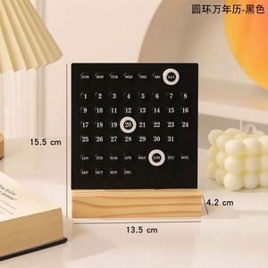 Calendario de Escritorio de Madera con Logotipo Personalizado, Ecológico, Regalo Promocional de Oficina, Planificador Diario y Mensual, Regalos Corporativos Personalizables - Product Image 2