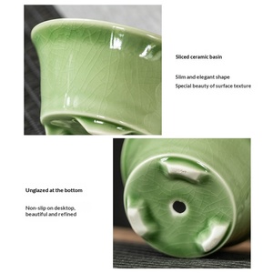 Maceta de Cerámica Simple Estilo Pino, Mini Huevo de Ganso, Calibre Pequeño, Duradera, Transpirable, para Escritorio, Hogar, Color Verde - Product Image 4
