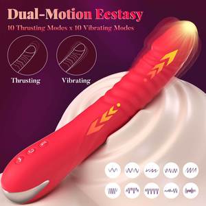 Cross-border New Female Telescopic AV <b>Vibrator</b> with 10 Modes Thrusting Mute Orgasm Masturbator Adult Sex Toys - Product Image 5