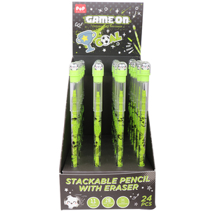 Nouveau <span class=keywords><strong>crayon</strong></span> fantaisie pour enfants, mignon, à motif de dessin animé, non-affûtable, HB, à mine coulissante multi-têtes, pour étudiants créatifs, avec gomme - Product Image 4