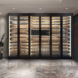 Stainless Steel Cigar <b>Cabinet</b> Constant Temperature and Humidity Custom Stainless Steel Cigar <b>Cabinet</b> - Product Image 1