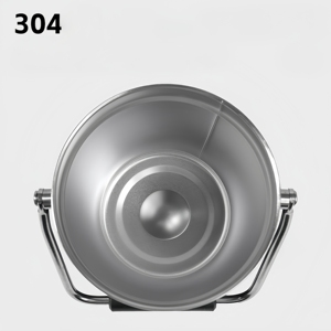 Secchiello Termico Grande Capacità in Acciaio Inossidabile Portatile per Campeggio, Contenitore Coperto per Bevande Fredde per Viaggi all'Aperto - Product Image 6
