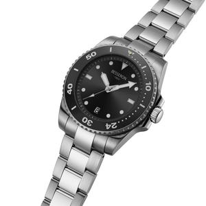 Montre à quartz pour homme personnalisée avec lunette rotative en céramique, cadran lumineux, bracelet en caoutchouc interchangeable, boîtier en acier inoxydable 316L, vente flash - Product Image 4