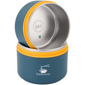 Commercio all'ingrosso in acciaio inox isolato Thermos sottovuoto Lunch Box trasportino cibo Heatable caratteristica coperchio in plastica per la conservazione degli alimenti campeggio - Product Image 1