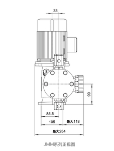 Bombas Dosificadoras de Diafragma Hidráulicas Serie JMM, Alto Rendimiento de Sellado, Larga Vida Útil, Conversión de Frecuencia Manual, JMM Low - Product Image 4