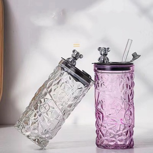 Orso serie 400ml <span class=keywords><strong>bicchieri</strong></span> con paglia tazze Creative carino bottiglie di acqua per ufficio per il succo <span class=keywords><strong>e</strong></span> il latte - Product Image 2