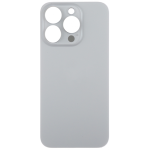 Coque arrière pour iPhone 15 Pro, couleur titane naturel, pièce de rechange - Product Image 1