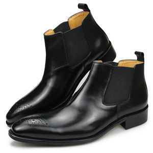 <span class=keywords><strong>Chelsea</strong></span> <span class=keywords><strong>uomo</strong></span> in vera pelle stivaletti eleganti oxford ufficio affari nero scarpe da caffè per inverno/primavera stivali <span class=keywords><strong>uomo</strong></span> - Product Image 1