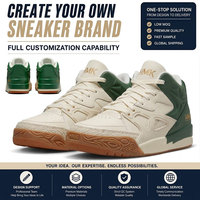 Chaussures de basketball montantes rétro personnalisées avec logo, échantillon rapide, conception de mode, OEM ODM, marque privée, usine de chaussures entièrement personnalisables