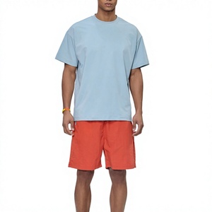 T-shirt en jersey à manches courtes col rond bleu clair pour homme Nexus Fabrica, 100% coton peigné de qualité supérieure, respirant, couleur unie, décontracté - Product Image 1