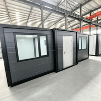 Casa Contenedor Prefabricada Expandible de 40 Pies/20 Pies Lista para Usar con Cocina, Hogar Portátil Prefabricado para Exteriores