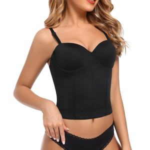 Vente en gros de corsets vintage sans bretelles tricotés pour femmes corset sans manches <span class=keywords><strong>dos</strong></span> <span class=keywords><strong>nu</strong></span> débardeurs sexy bonnets soutien-gorge body bustiers - Product Image 5