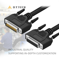 Cable de Extensión DB44 D-SUB de 44 Pines, Macho a Hembra, para Control de Servo, Chapado en Oro, Doble Blindaje, para Equipos CNC PLC