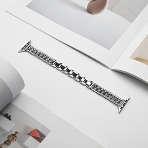 Correa de Reloj de Acero Inoxidable con Diseño de Mezclilla para <span class=keywords><strong>Apple</strong></span> <span class=keywords><strong>Watch</strong></span> 10/9/<span class=keywords><strong>8</strong></span>/7/6/5/4/3/2/1, Transpirable - Product Image 6