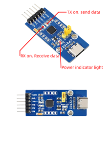 Nuevo módulo de comunicación CP2102 USB a serie USB a TTL, placa de desarrollo UART para pruebas de Motor de alto par, Motor de Gim4310-10 - Product Image 6