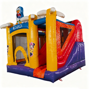 Château gonflable pour enfants avec toboggan, château gonflable personnalisé avec des dessins animés pour une utilisation en intérieur, en extérieur, à la maison, dans la cour, pour les fêtes d'anniversaire - Product Image 6