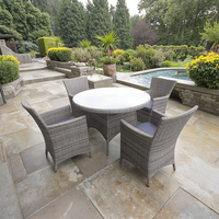 Meubles de jardin d'extérieur résistants aux intempéries, imperméables et résistants au soleil, ensemble table et chaises d'extérieur
