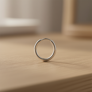 Stainless Steel <b>Hoop</b> <b>Earrings</b> 9mm Inner Diameter Classic Unisex <b>Fashion</b> Jewelry E1330 - Product Image 2