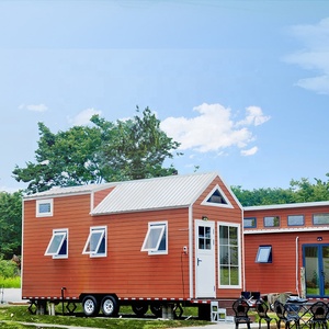 Promotion Petite <span class=keywords><strong>maison</strong></span> mobile préfabriquée de luxe sur roues Une bonne option pour le parc de caravanes/camping-cars - Product Image 4