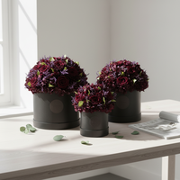 Roses stabilisées éternelles personnalisées avec logo, dans une boîte ronde, carrée ou en forme de cœur, pour un cadeau de la Saint-Valentin