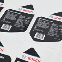 Étiquette de produit d'huile à moteur Autocollants en papier synthétique adhésif fort avec impression UV et finition stratifiée