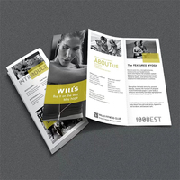 Dossiers A5/A6 personnalisés imprimés, gaufrés, laminés mats et recyclables pour la publicité des petites entreprises, boîtes en papier à prix d'usine