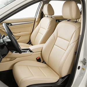 Fundas de Asiento de Coche de Cuero NAPA Ecológicas, Transpirables e Impermeables de Lujo TOPFIT para Civic, Golf, <span class=keywords><strong>Polo</strong></span>, X6, A7, Juego Completo - Product Image 2