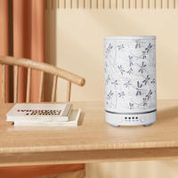 Diffuseur d'huiles essentielles 100 ml, diffuseur d'arômes à brume froide, humidificateur, diffuseur de parfum libellule avec protection d'arrêt automatique