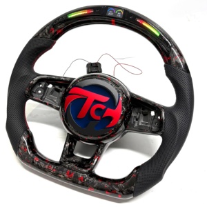 Volante Deportivo VW GTI de Instalación Plug and Play para Teramont, Golf MK7, <span class=keywords><strong>Scirocco</strong></span>, Sportsvan, Sagitar B8, Base Plana - Product Image 2