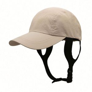 Summer <b>Waterproof</b> Baseball Cap 100% Polyester Common <b>Sunscreen</b> Adjustable Beach Sunshade Surf with Strap - Product Image 2