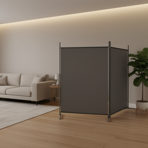 Separador de ambientes de 3 paneles, 206,7x70,9 pulgadas, pantalla de tela, plegable, opaca, diseño minimalista, decoración del hogar - Product Image 2