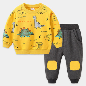 Ensemble de vêtements pour bébé personnalisé, sweat-shirt décontracté printemps-automne, ensemble de vêtements pour enfants, ensemble de vêtements de sport pour garçon, ensemble de vêtements deux pièces - Product Image 3