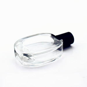 Flacon de parfum en verre transparent 30 ml, ovale plat, type pulvérisateur, flacon cosmétique de voyage - Product Image 4