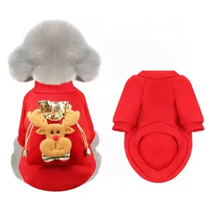 Hond Kleren Herfst En Winter Kerst Teddybeer Pommeren Chihuahua Miniatuur Hond Jassen Fu Pocket