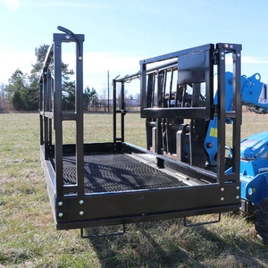 Netz-Arbeitsplattform für Teleskoplader <span class=keywords><strong>48</strong></span> x 47 x 92 Zoll 1700 lbs Tragfähigkeit Sicherheitskorb Gabelstapler-Anbaugerät - Product Image 5