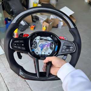 Volante Deportivo LED <span class=keywords><strong>M</strong></span> Performance para M3 E92 335i con Cuero de Fibra de Carbono y Otros Materiales - Product Image 1