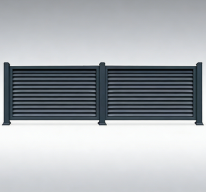 Valla Metálica de Aluminio para Exteriores, Panel de Vinilo PVC Ecológico, Privacidad Total, para Jardín, Piscina, Casa de Mascotas, Elegante y Multiusos - Product Image 5