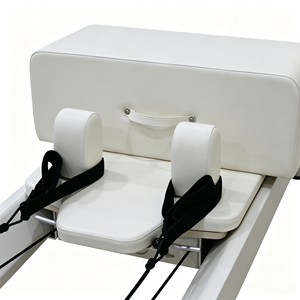 Máquina de <span class=keywords><strong>Pilates</strong></span> Reformer de Aleación de Aluminio Blanca con Riel Completo Ajustable para Yoga, <span class=keywords><strong>Pilates</strong></span>, Estudio, Uso Doméstico y Ejercicio Corporal - Product Image 2