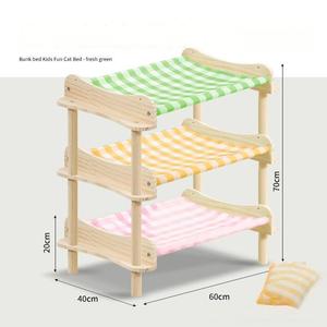 3-<strong>Tier</strong> Solid Wood <strong>Cat</strong> <strong>Bed</strong> with Sisal Pad - Extra Large Multi-Functional Scratching &amp; Resting Perch for All Seasons - Product Image 5
