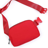 Sac de ceinture en Nylon pour femmes et hommes, sac banane de Yoga personnalisé unisexe, mini sac à bandoulière de poitrine pour filles, sac de ceinture lulu pour voyage